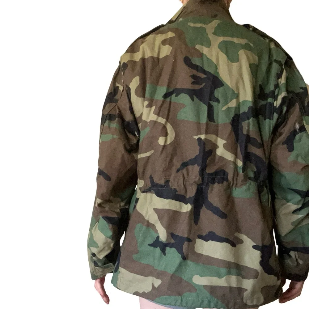Men’s Vintage Golden Mfg. Co. Green Camo Water Resistant Hooded Jacket Coat